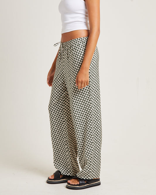 Minnie Crepe Pants Olive OLIVE