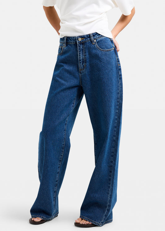 95 Mid Baggy Denim Jeans Bella MID BLUE