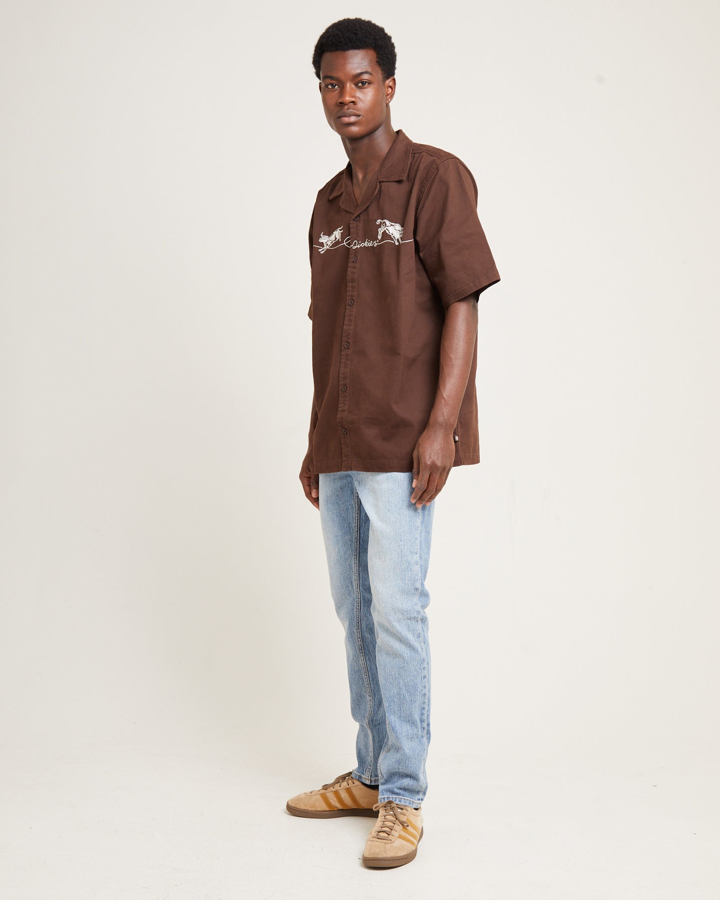 Bully Boy Short Sleeve Shirt Brown – General Pants
