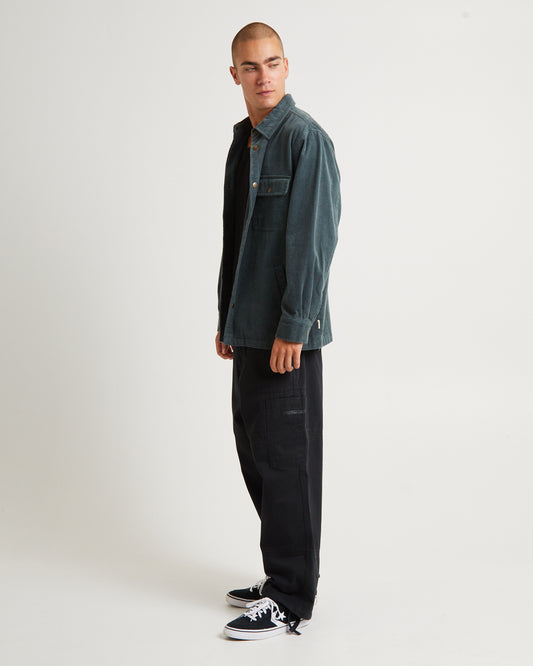 Conditions Cord Long Sleeve Overshirt TEAL
