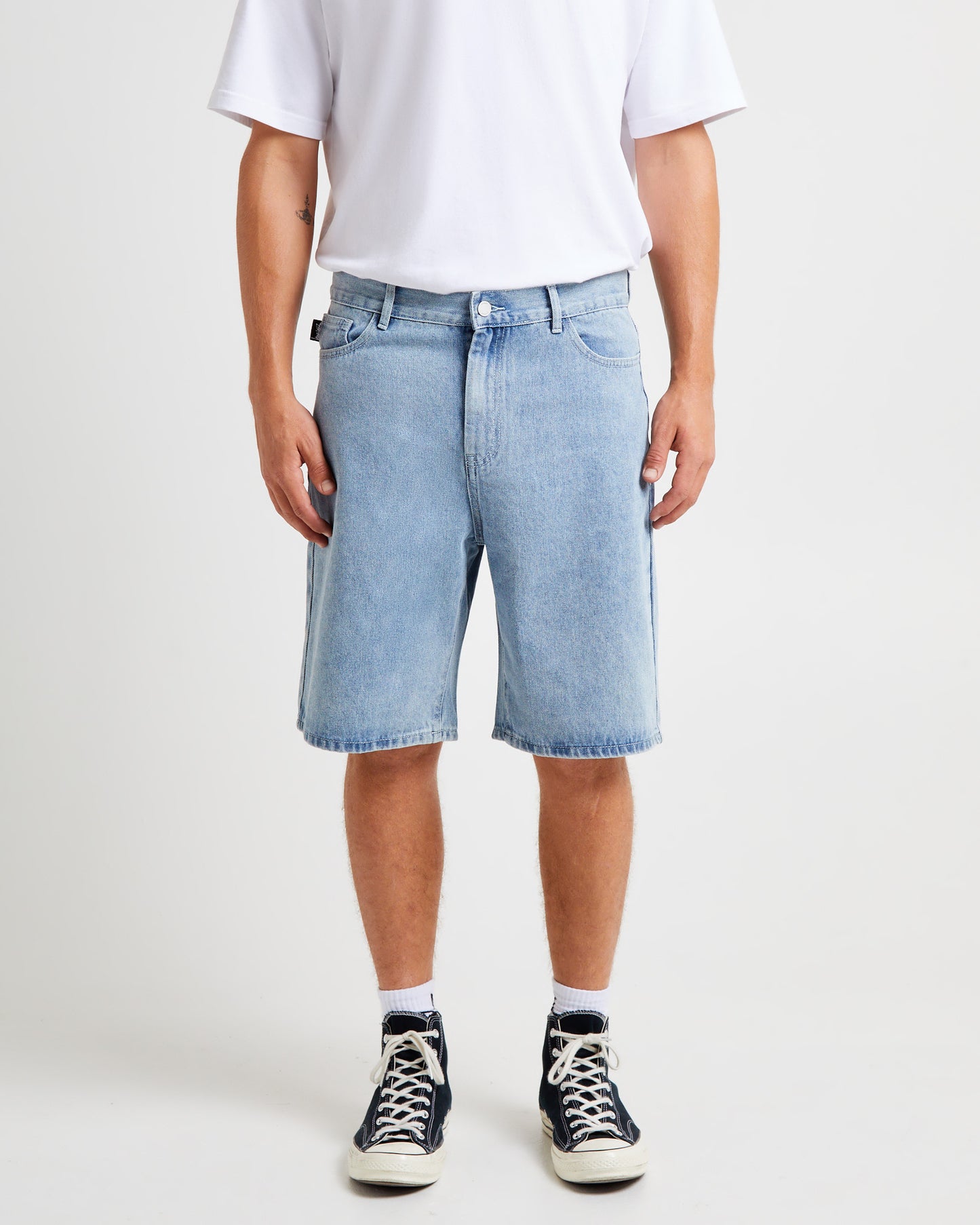 Big Ol Denim Shorts Light Blue