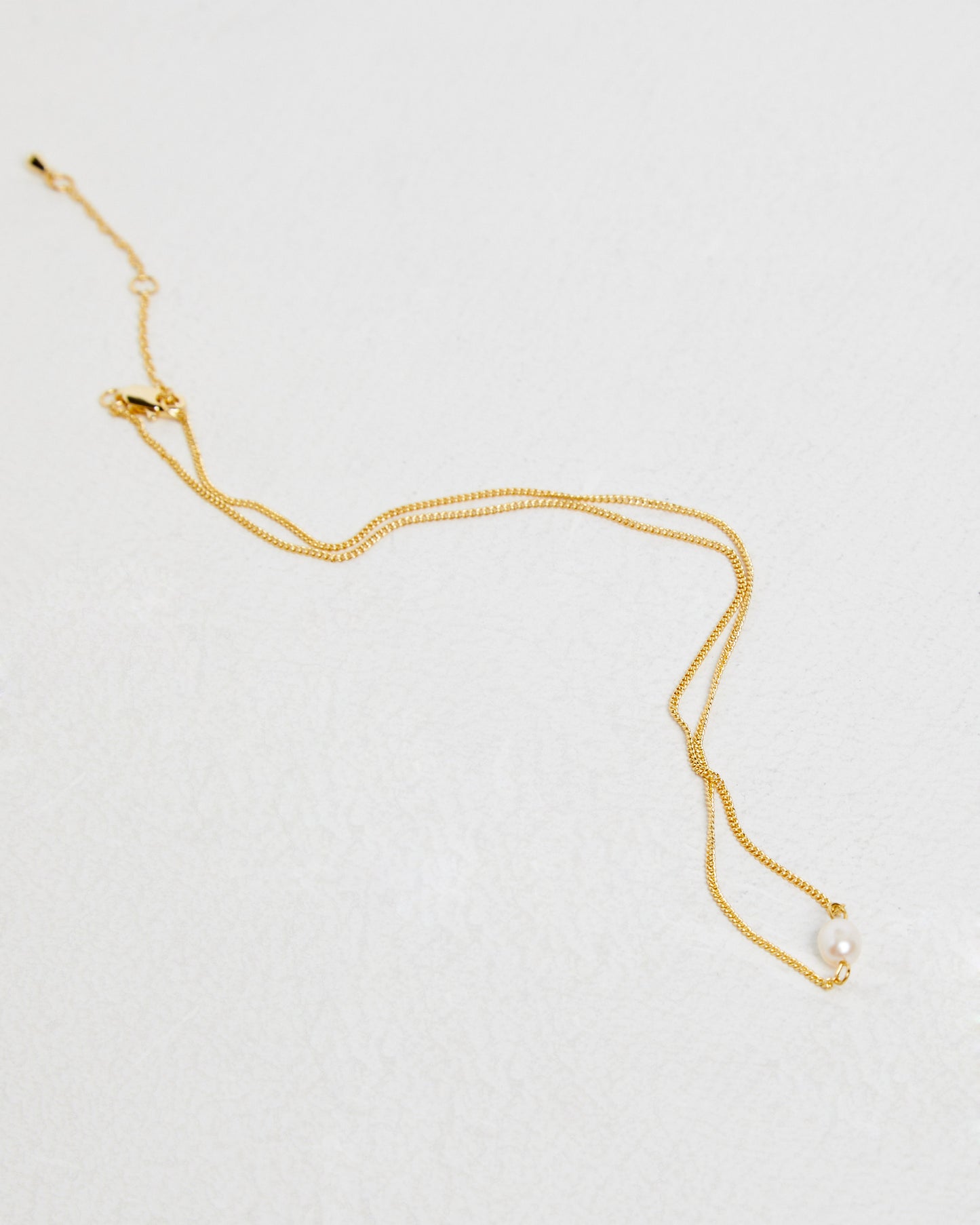 14K Gold Freshwater Pearl Drop Necklace