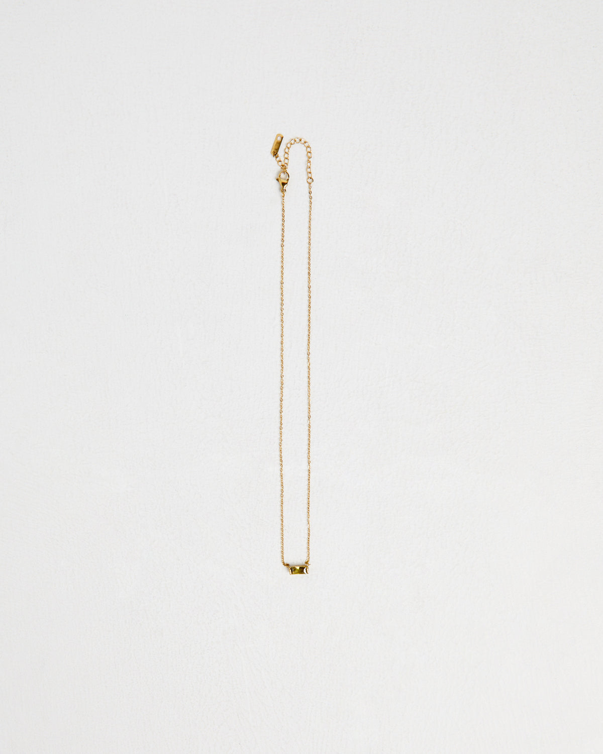14K Gold Birth Stone Zodiac Charm Necklace MULTI COLOUR