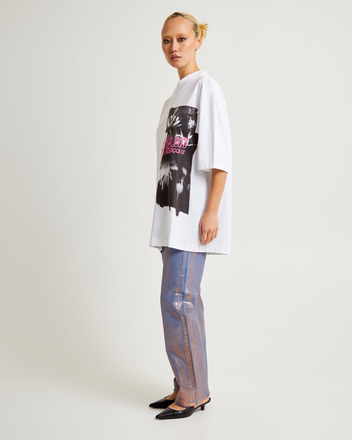 Graphic Tee Disrupted Floral