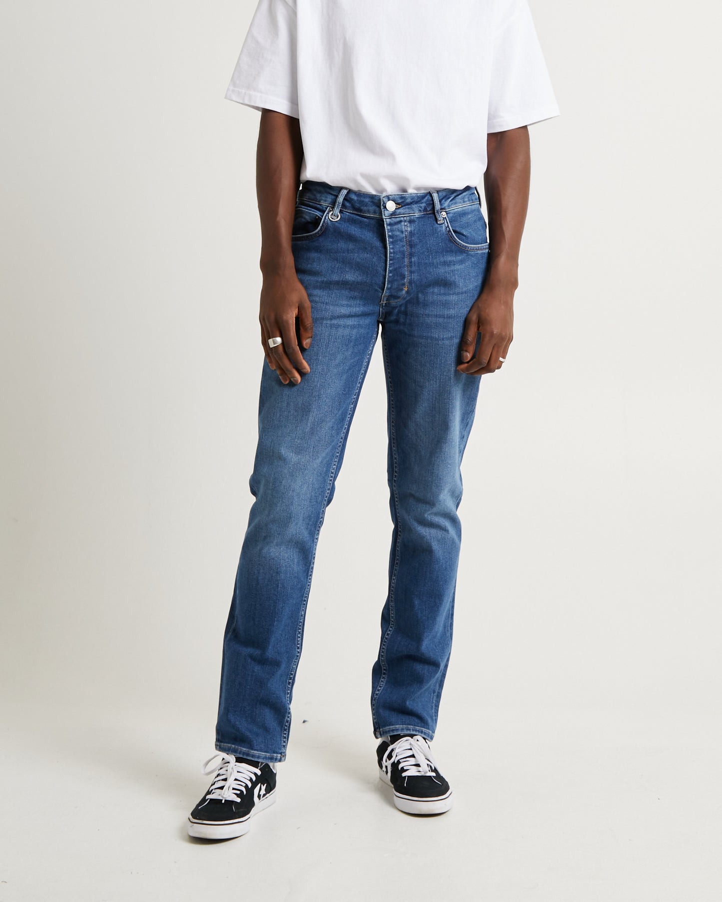 Lou Straight Denim Jeans Shiver