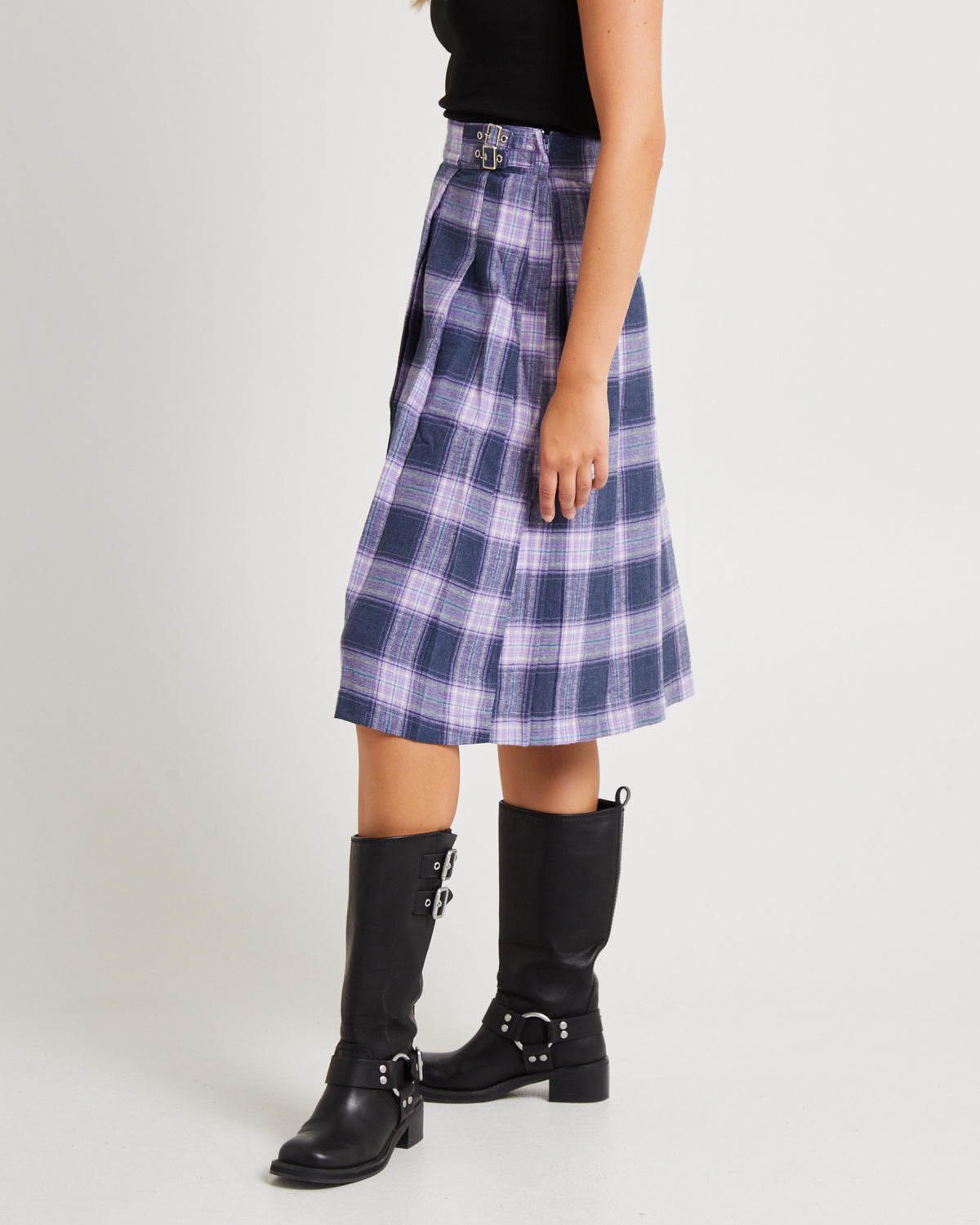 Paris Texas Midi Skirt NAVY