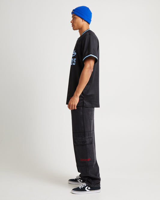 Varsity Mesh Short Sleeve T-Shirt Navy LIGHT NAVY