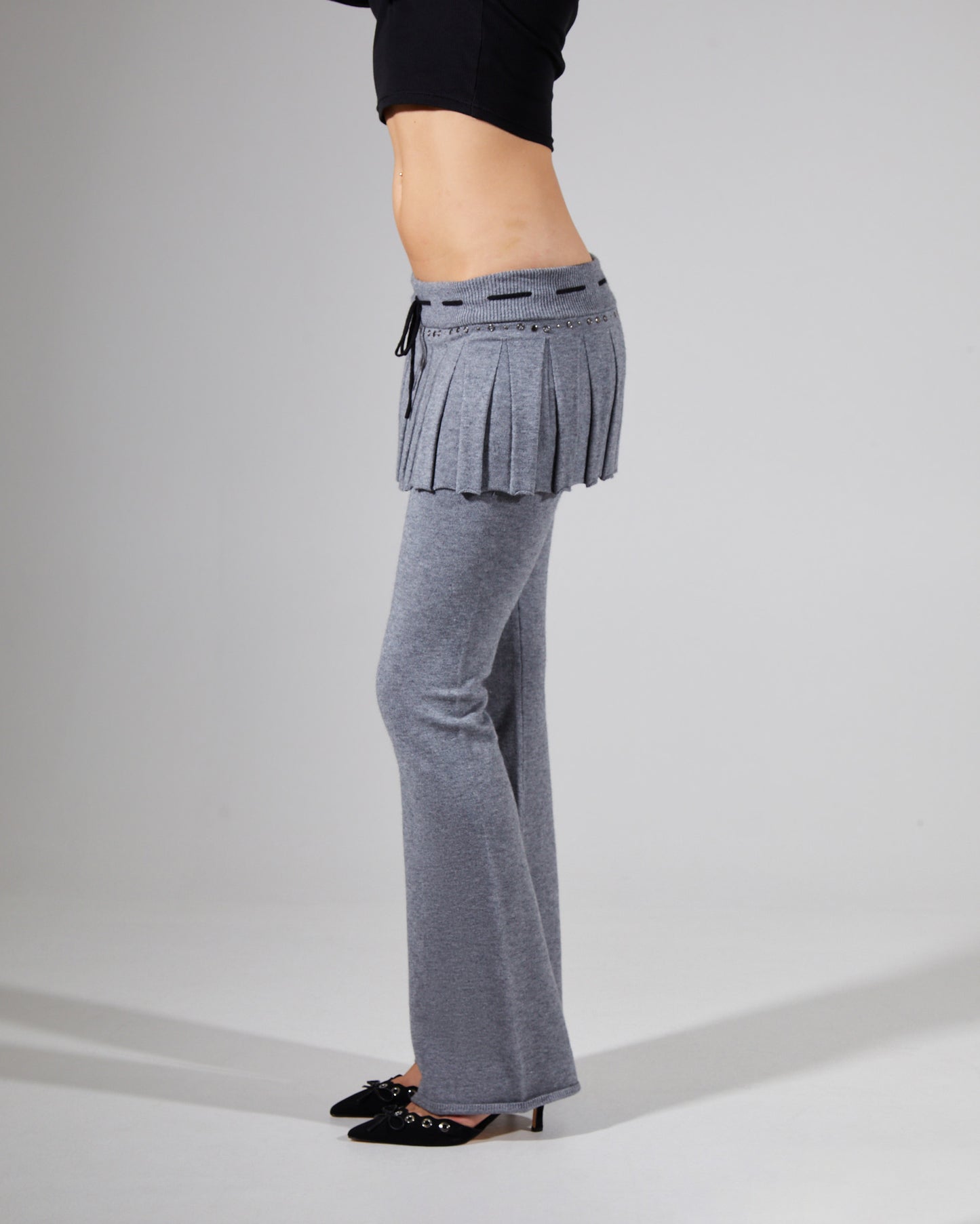 WFH Studded Skirt Trousers