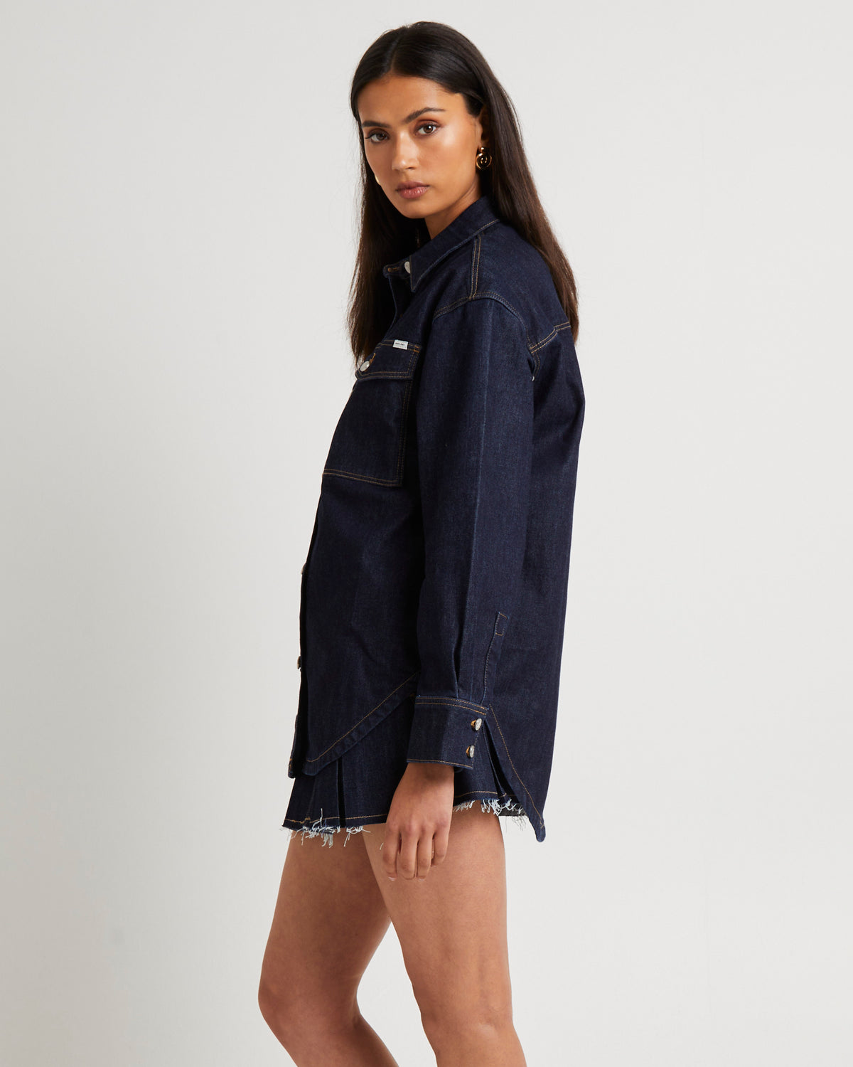 Denim Shacket Lila LILA