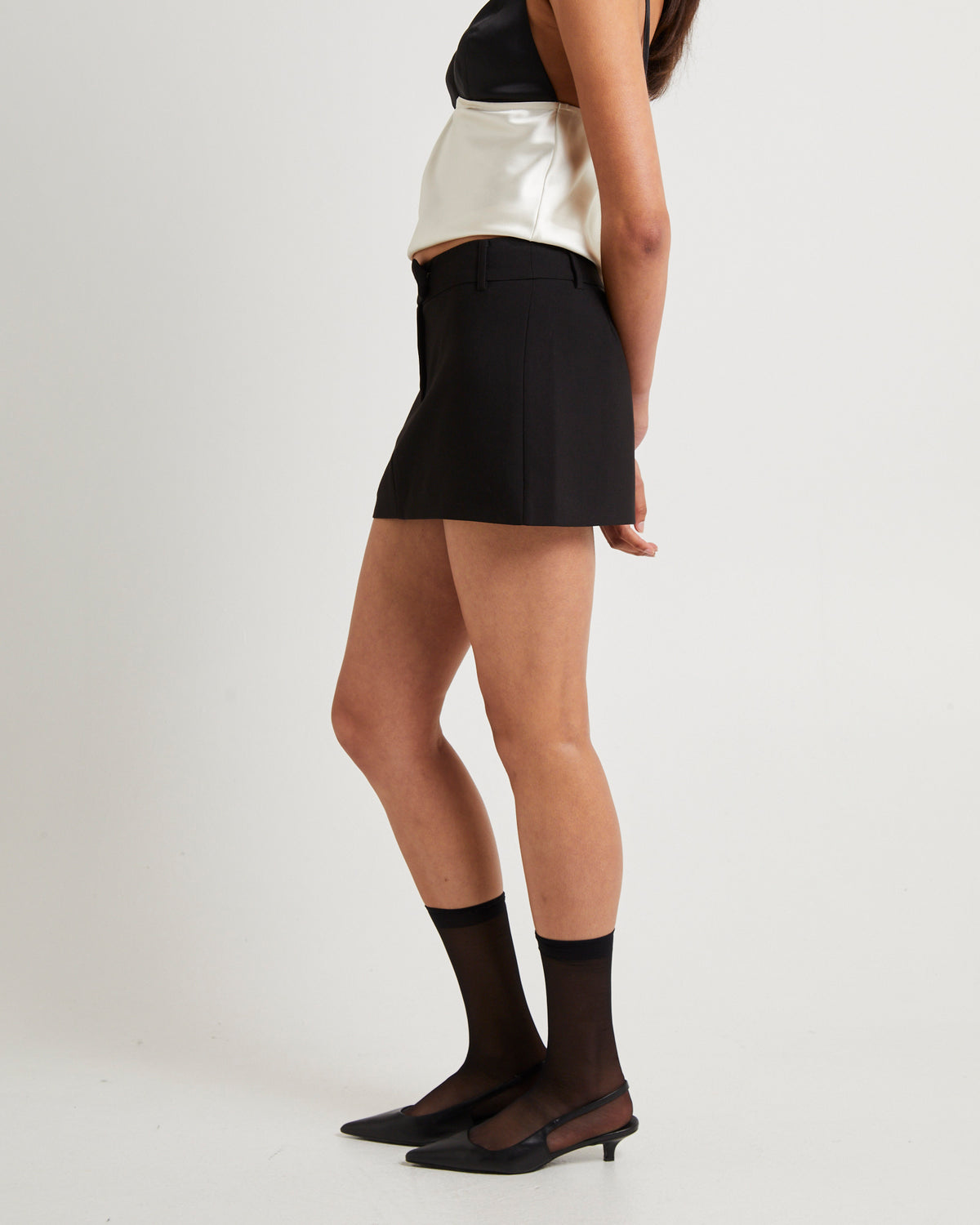 Piper Tailored Mini Skirt BLACK