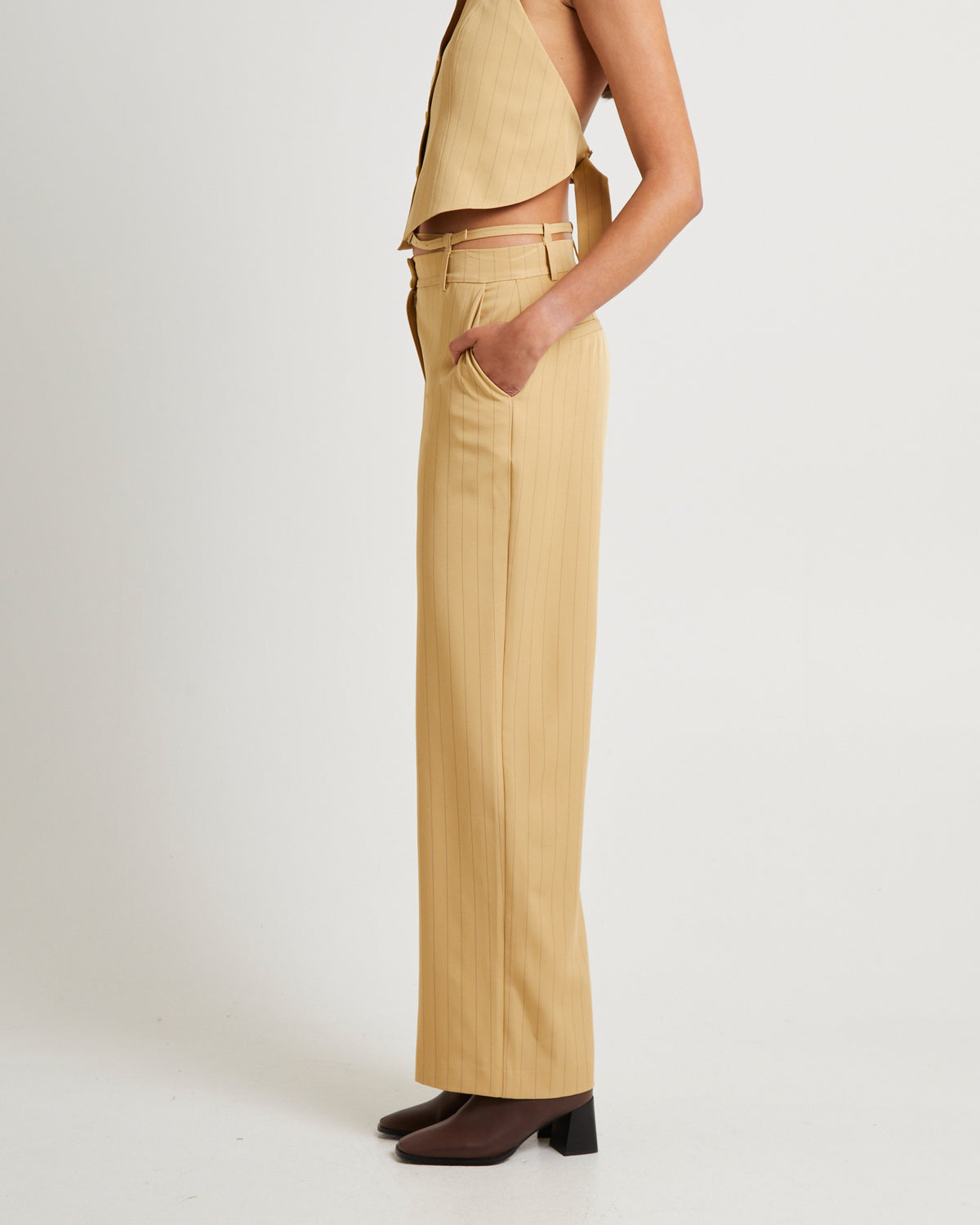 Vera Tailored Pant BUTTERCUP STRIPE