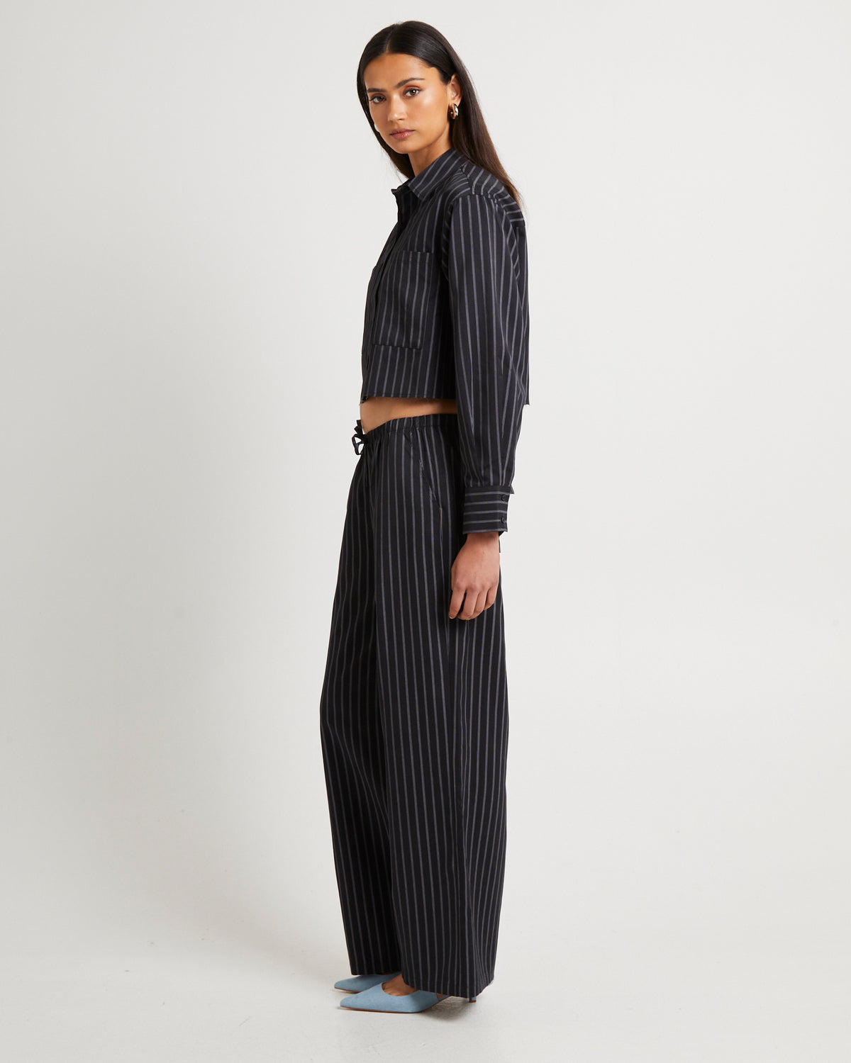Makara Cropped Shirt STRIPE