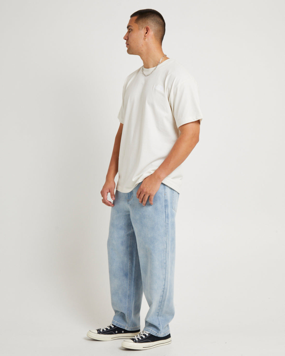 Evolution Box Fit Tee (White Dune)