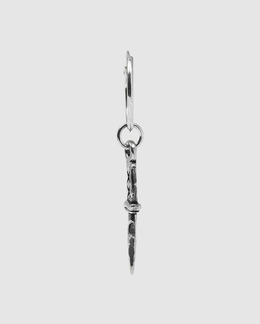 Bowies Knife Earrings SILVER