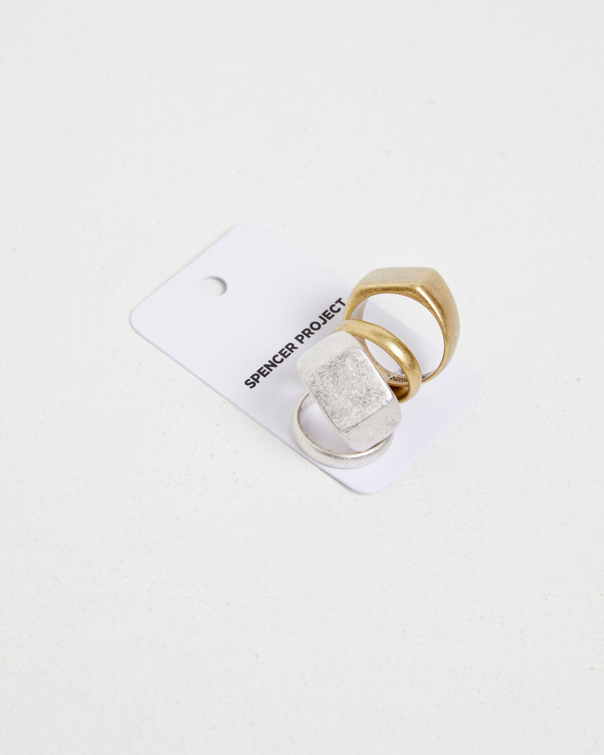 Spencer Mixed Metal Ring Pack GOLD/SILVER