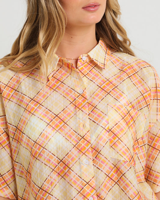 Nahla Oversized Check Shirt ASSORTED