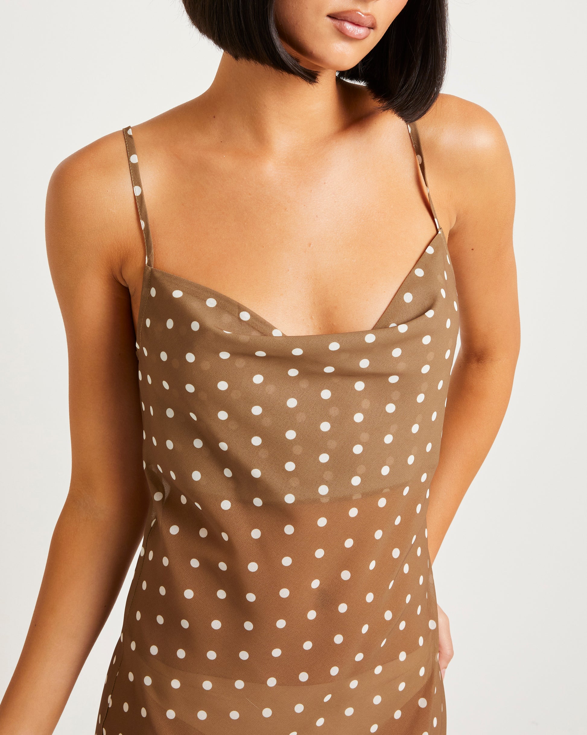 Vestido Mujer Manga Larga Otoño Las Mejores Ofertas En Polka Dot - Main Image