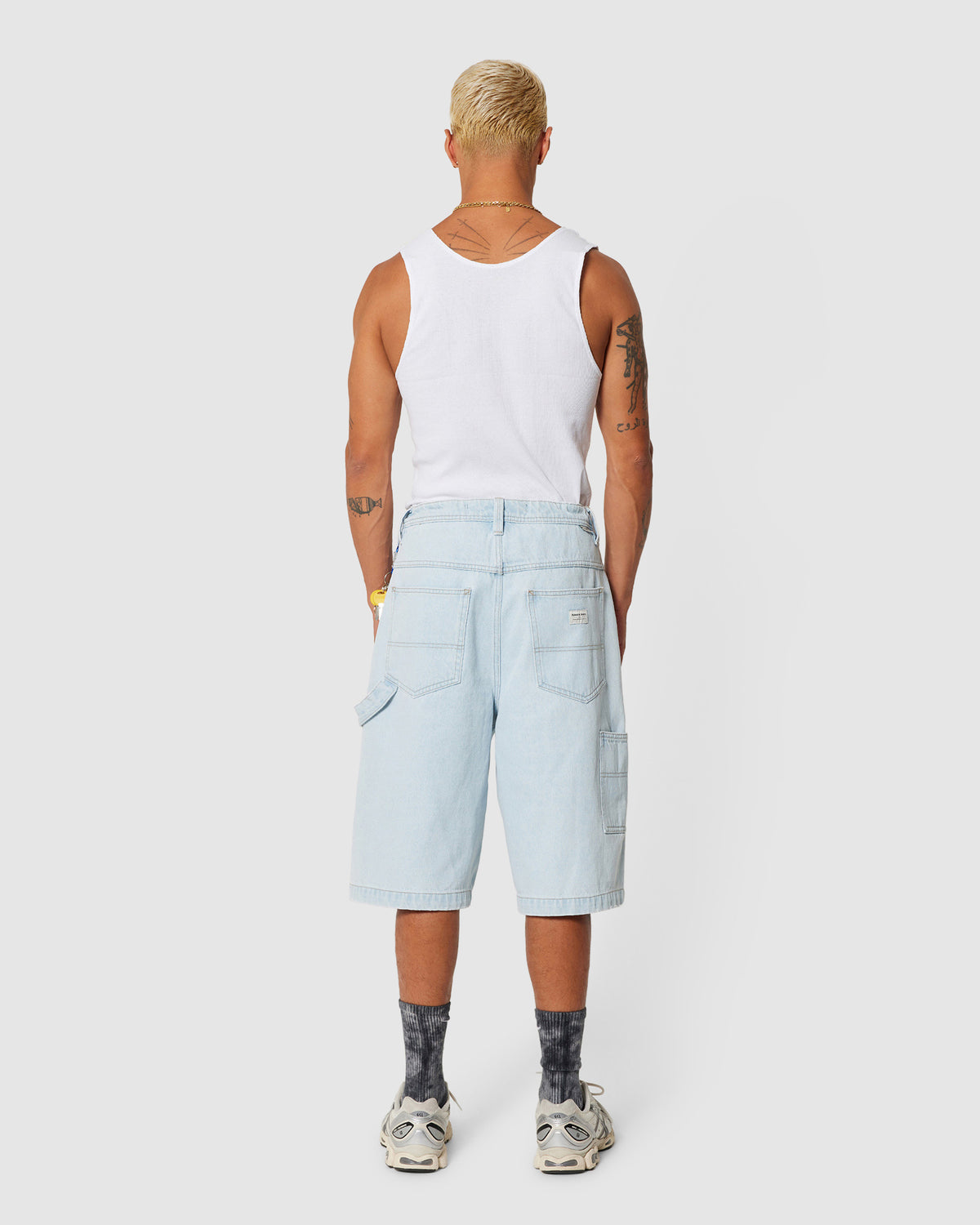 A6 Big Work Denim Shorts Hanks