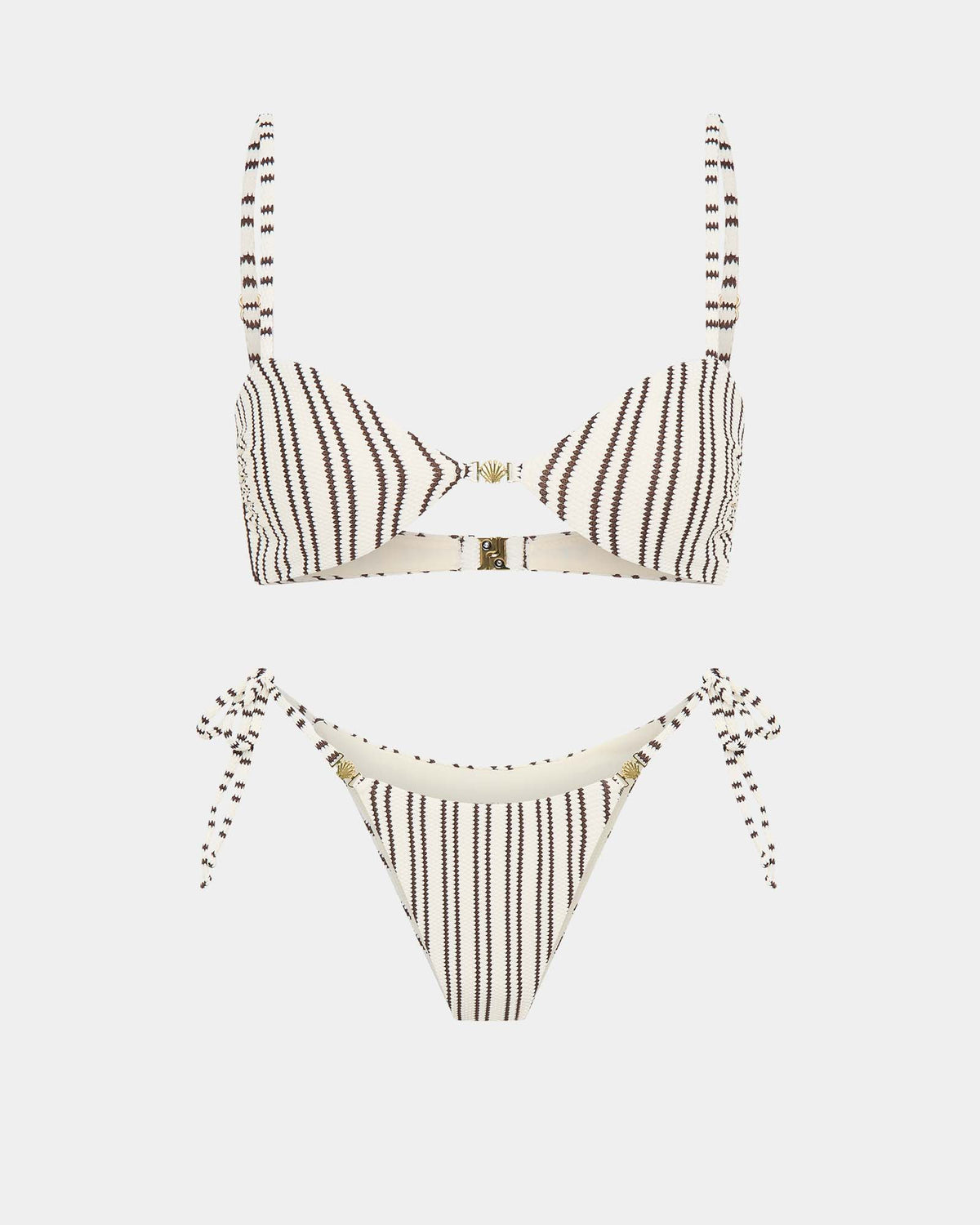 Cassidy Shell Contrast Bikini Set