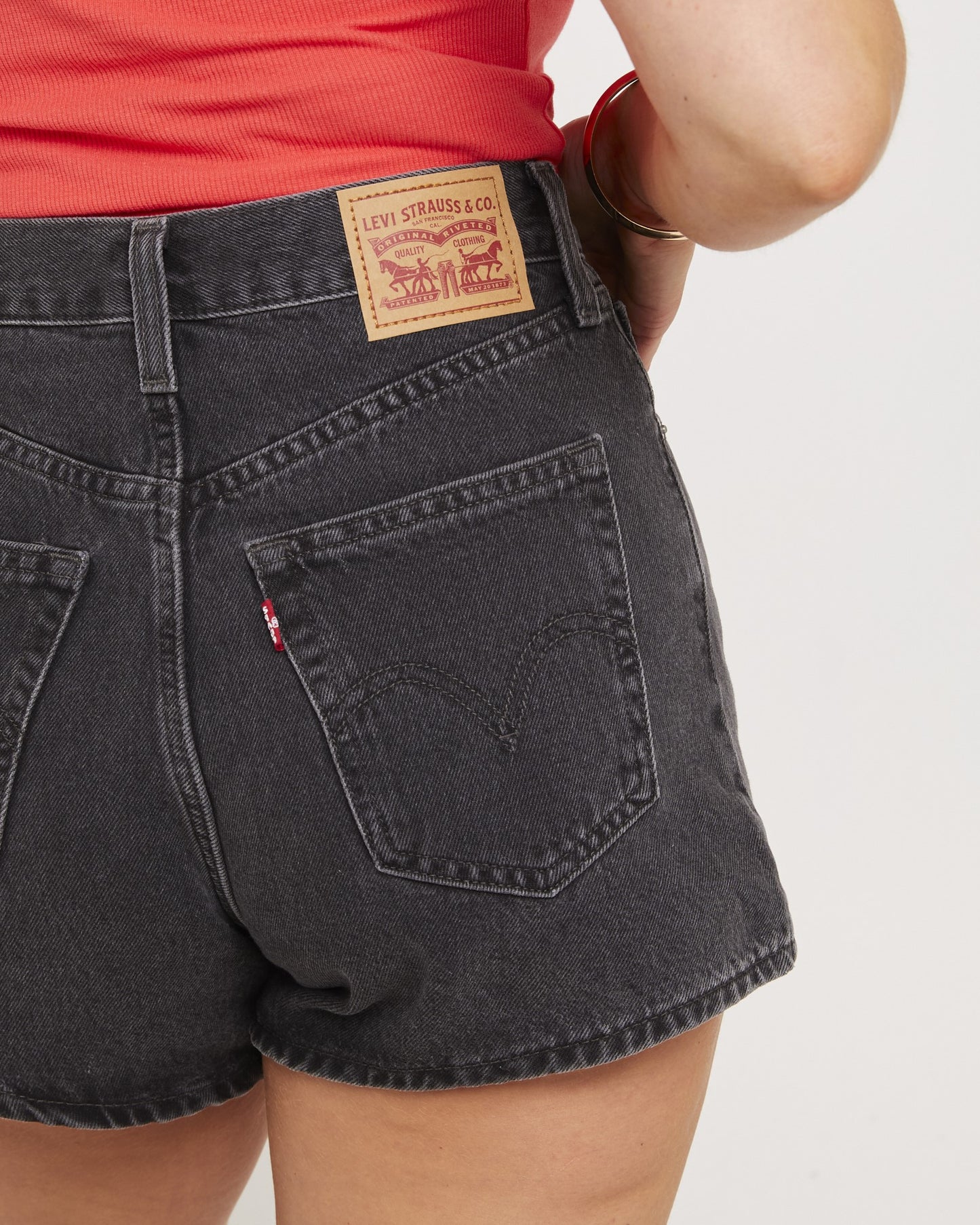 High-Waisted Mom Denim Shorts