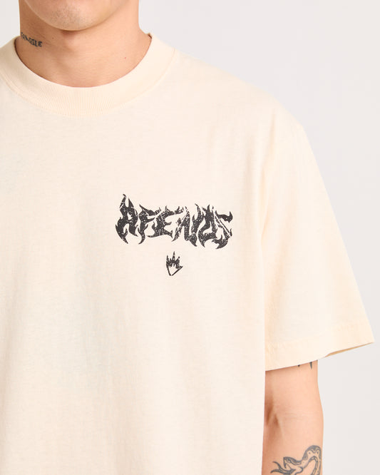 Fire Pit Retro Fit T-Shirt SAND