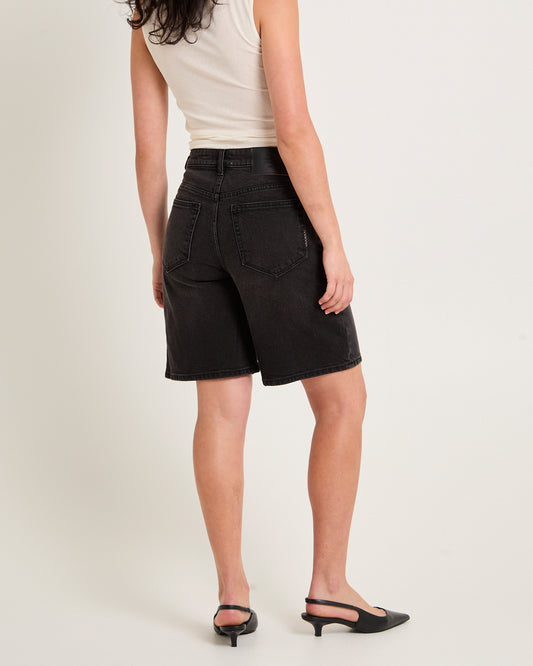 Phoebe Denim Shorts Underground Noir WASHED BLACK