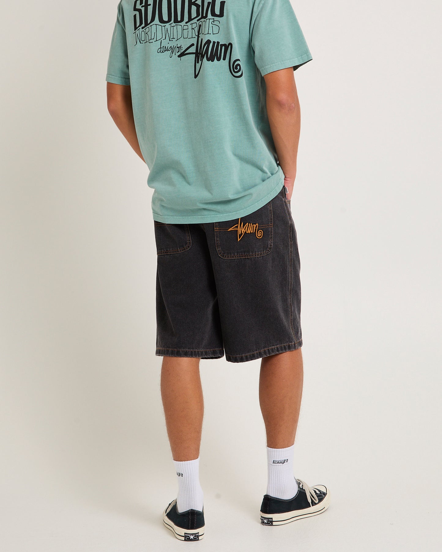 Emb Denim Standard Shorts