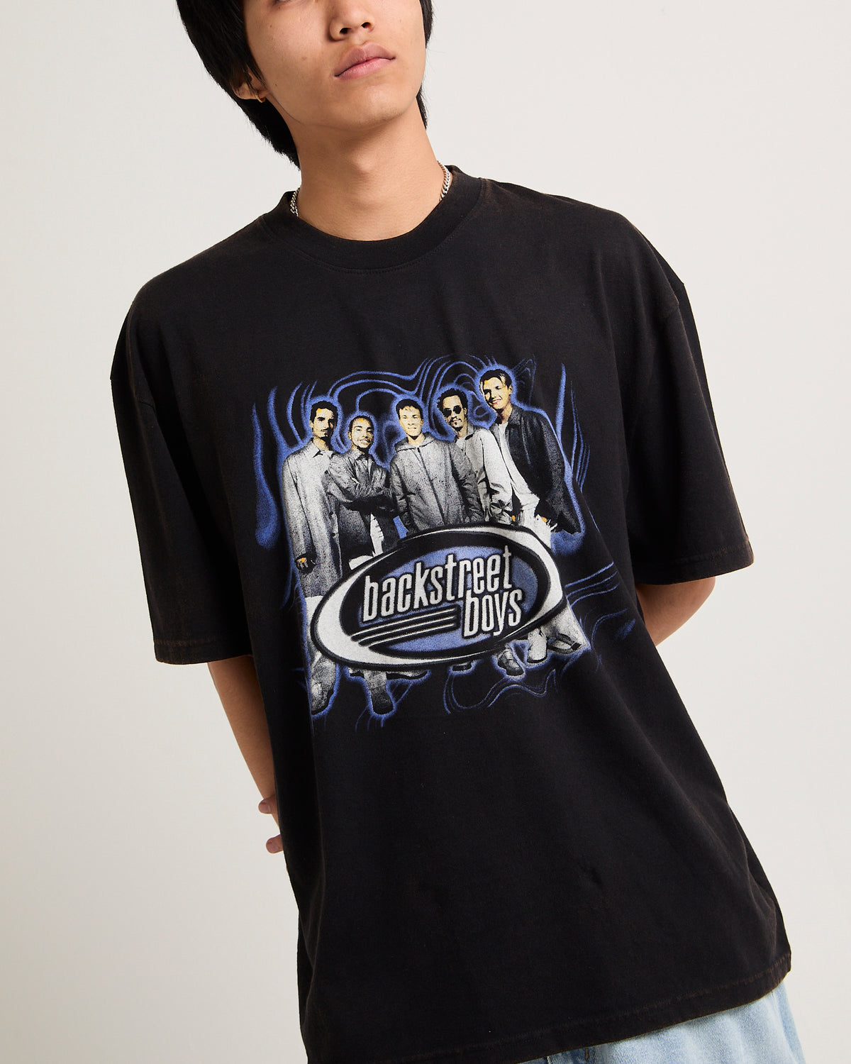 Backstreet Boys Oversized T-Shirt Washed Black