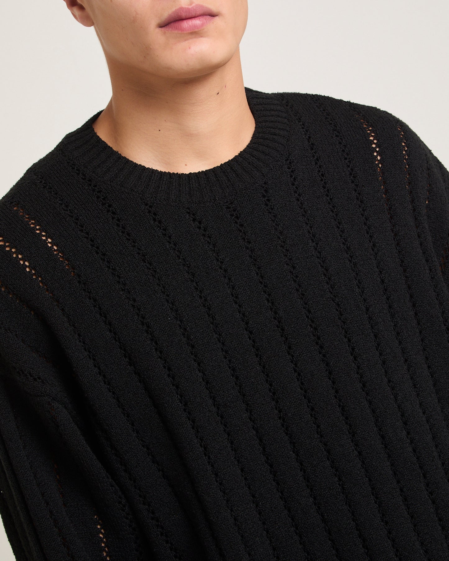 Manual Knit Crew Jumper
