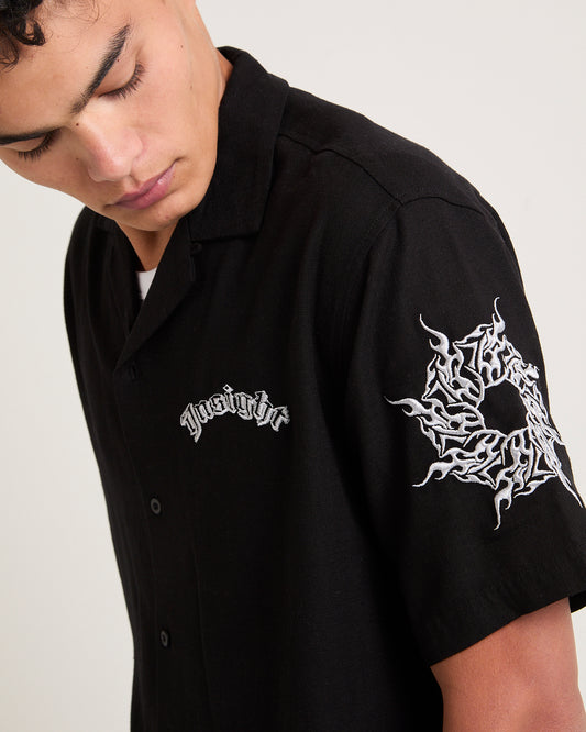Visions Resort Short Sleeve Shirt BLACK