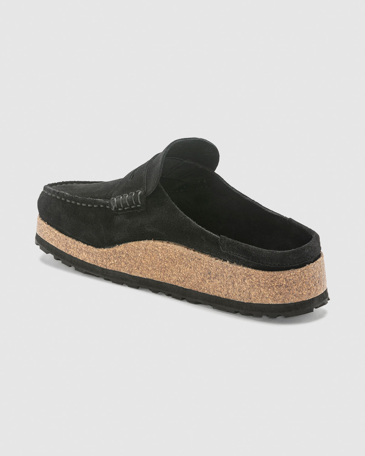 Naples Suede Leather Sandals BLACK