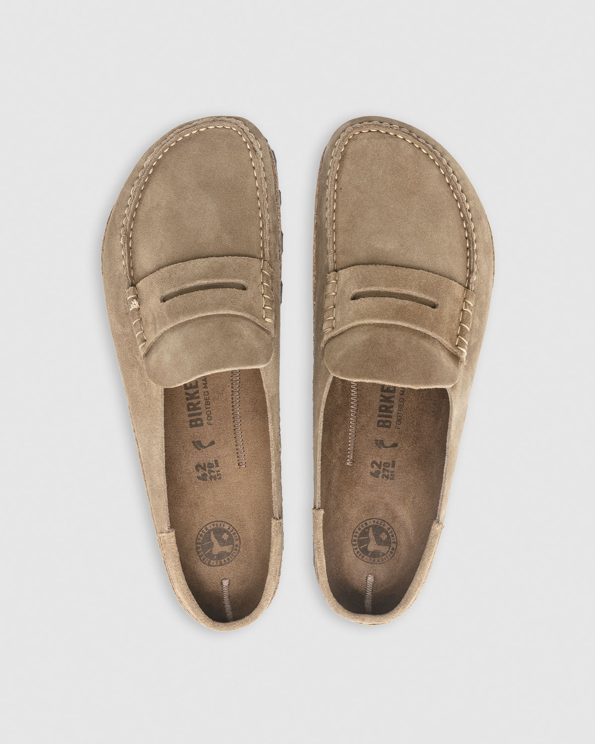 Naples Suede Leather Sandals TAUPE