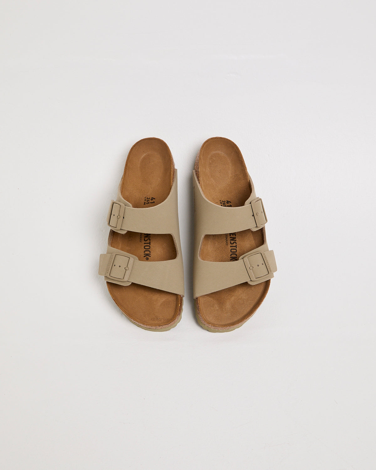 Arizona Faded Khaki Birko-Flor Sandals KHAKI