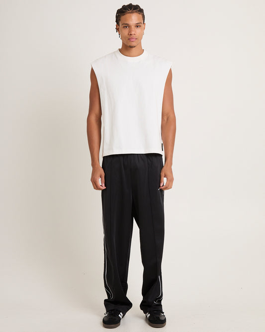 Script Tricot Track Pants BLACK
