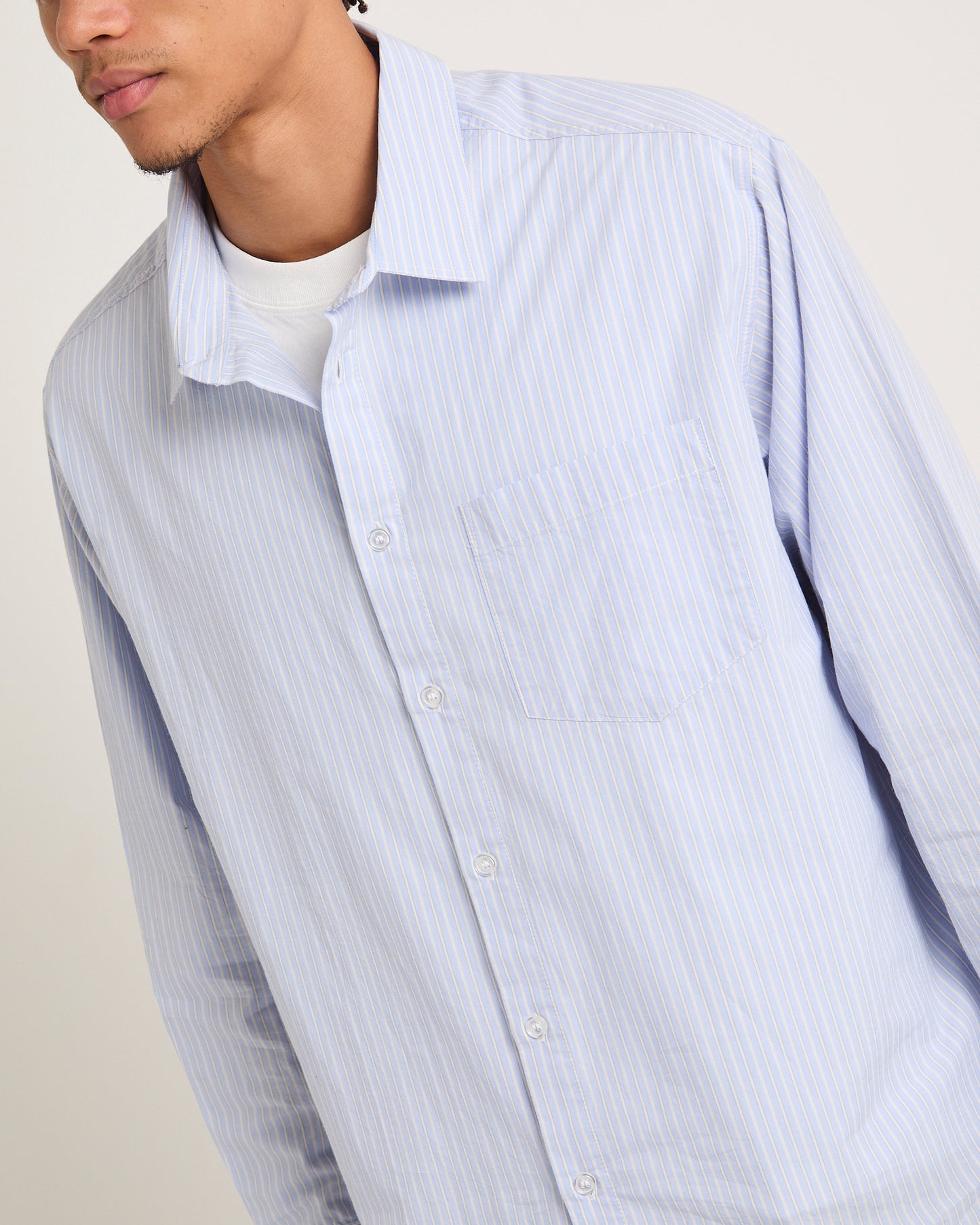 Murphy Stripe Poplin Long Sleeve Shirt