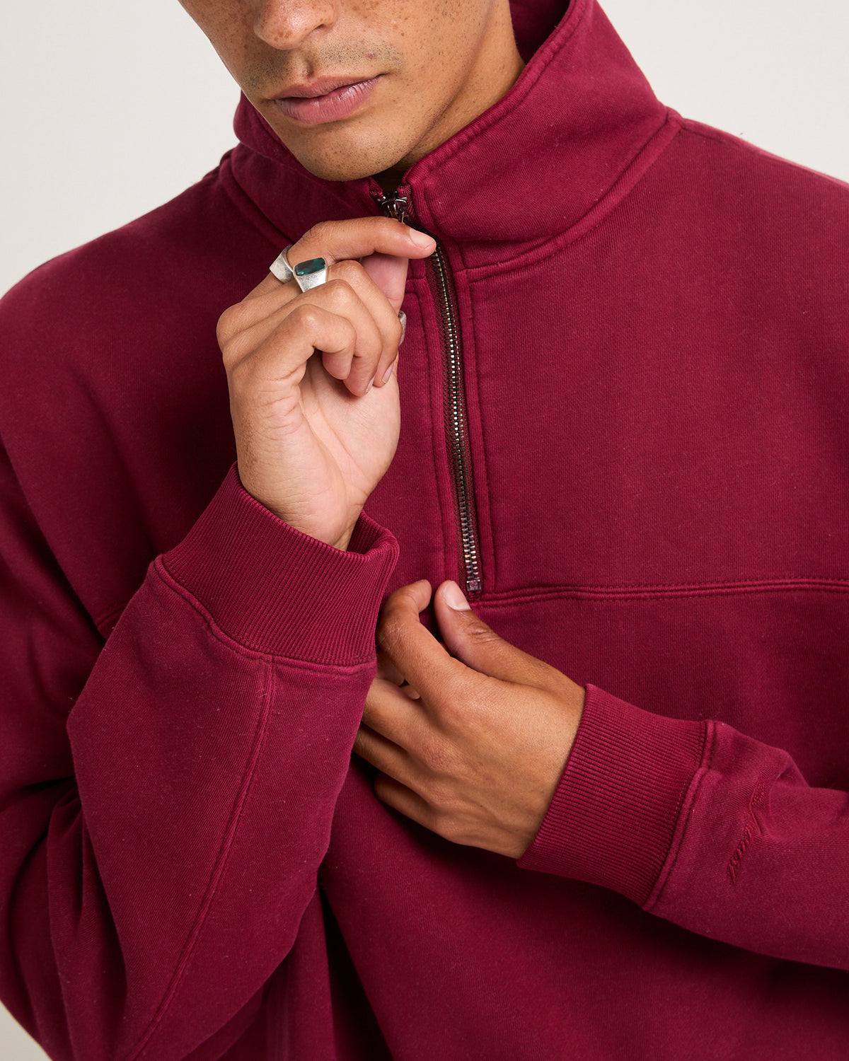 Script 1/4 Zip Fleece Jumper