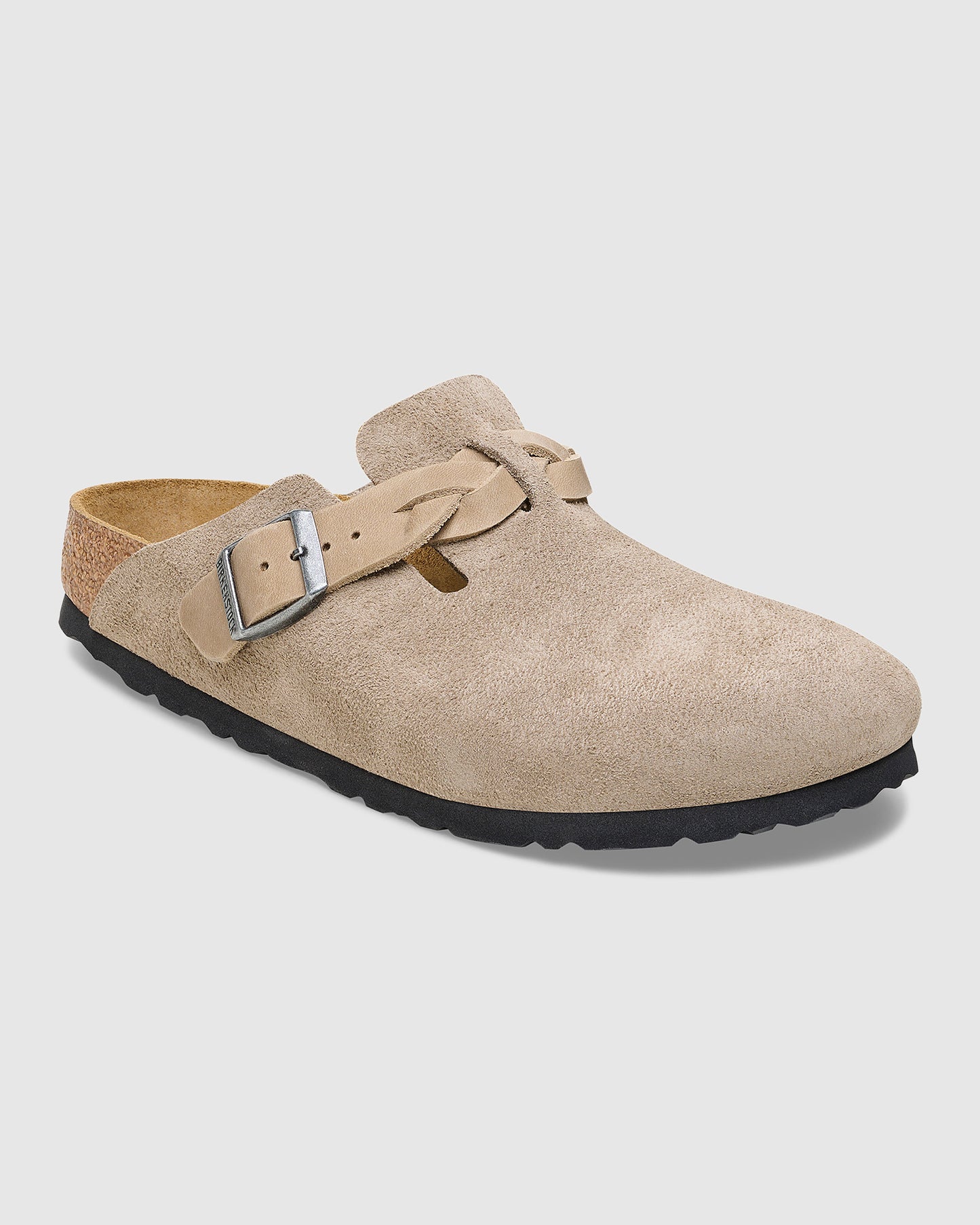 Boston Braided Suede Leather Clog