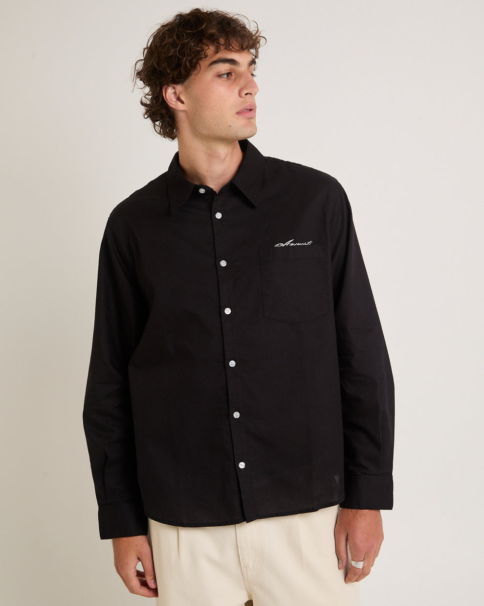 Script Oxford Long Sleeve Shirt – General Pants Co.