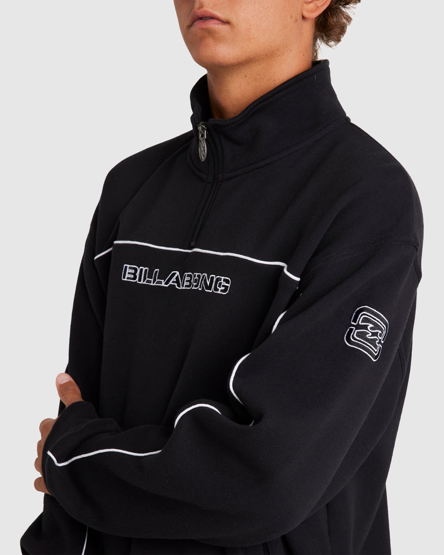 Bracket 1/4 Zip Mock Neck Pullover