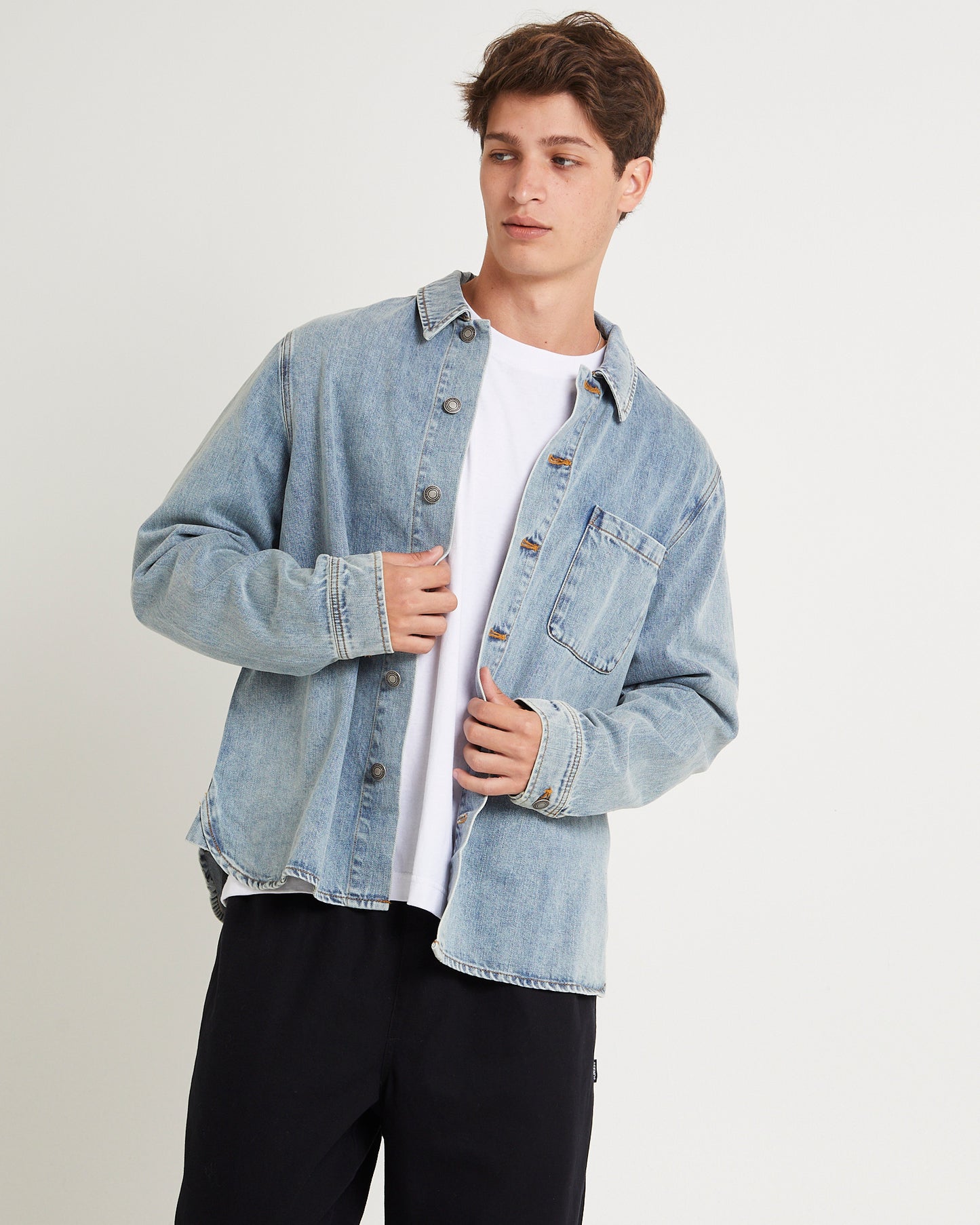 Denim Over Shirt