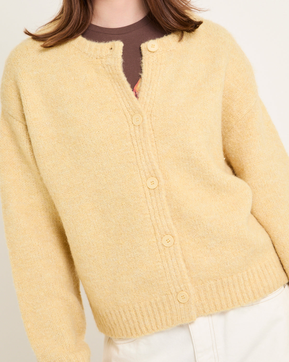 Fraser Chunky Cardigan LEMON