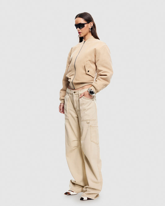 Workwear Bomber Jacket LIGHT TAN