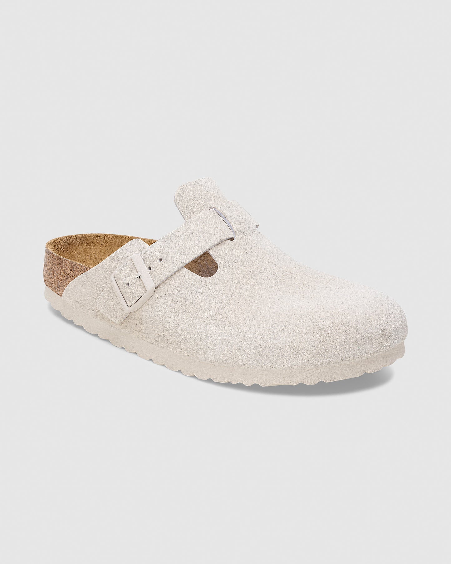Boston Soft Footbed Suede Leather Clog