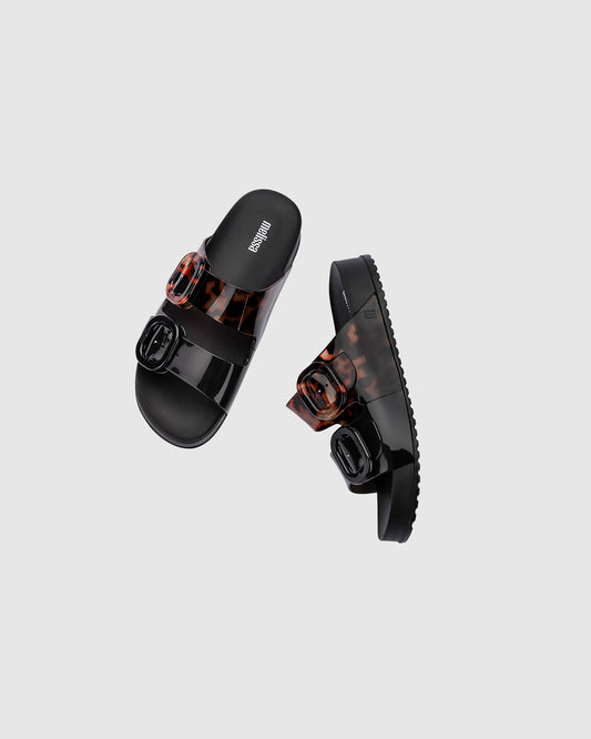 Melissa Cozy Platform BLACK/CLEAR TORTOISE