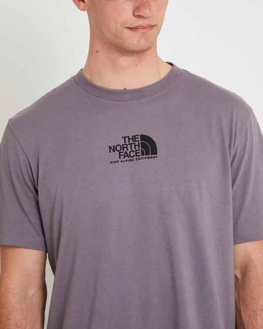Men's Short-Sleeve Fine Alpine T-Shirt LUNAR STONE