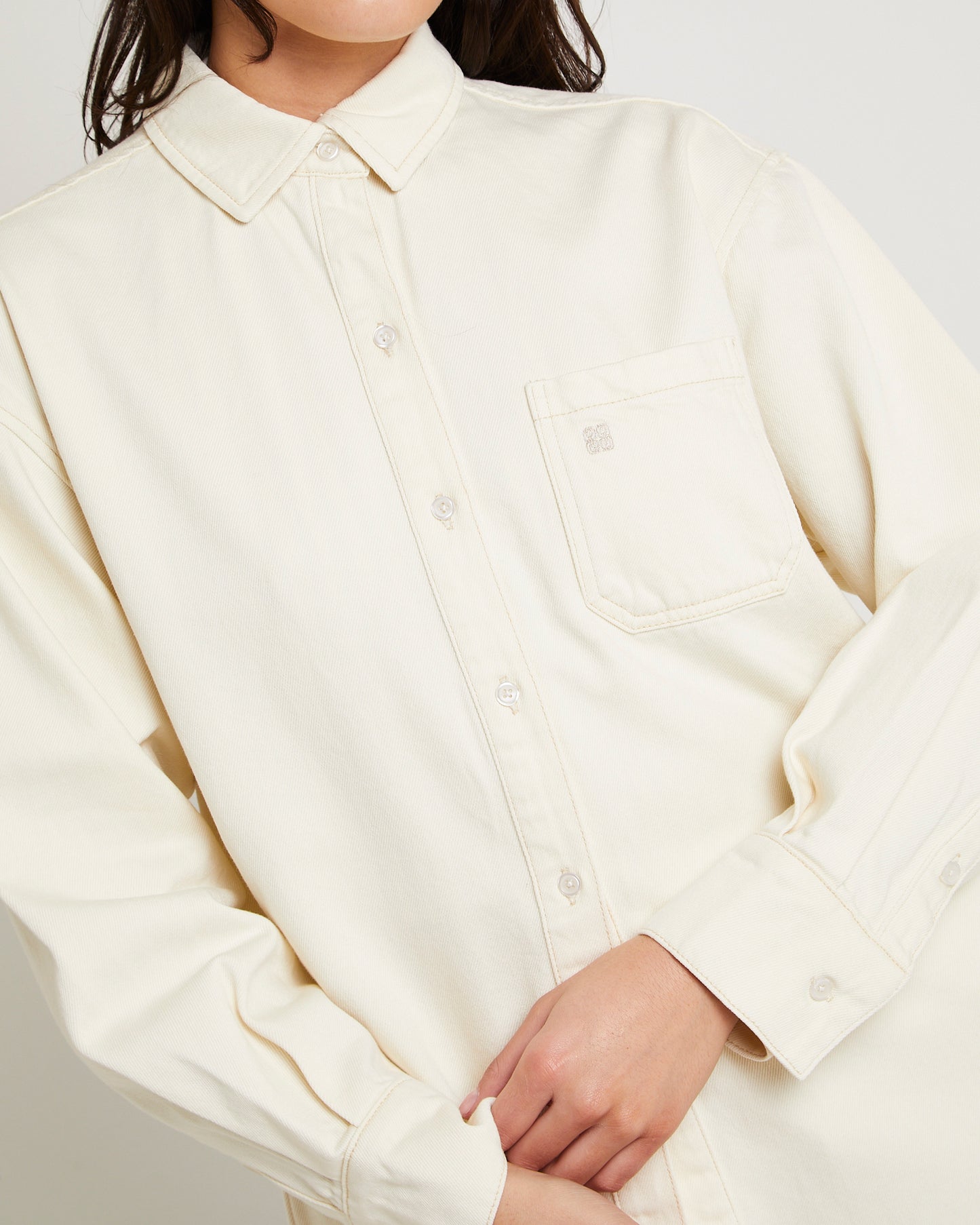 Delta Denim Oversized Long Sleeve Shirt