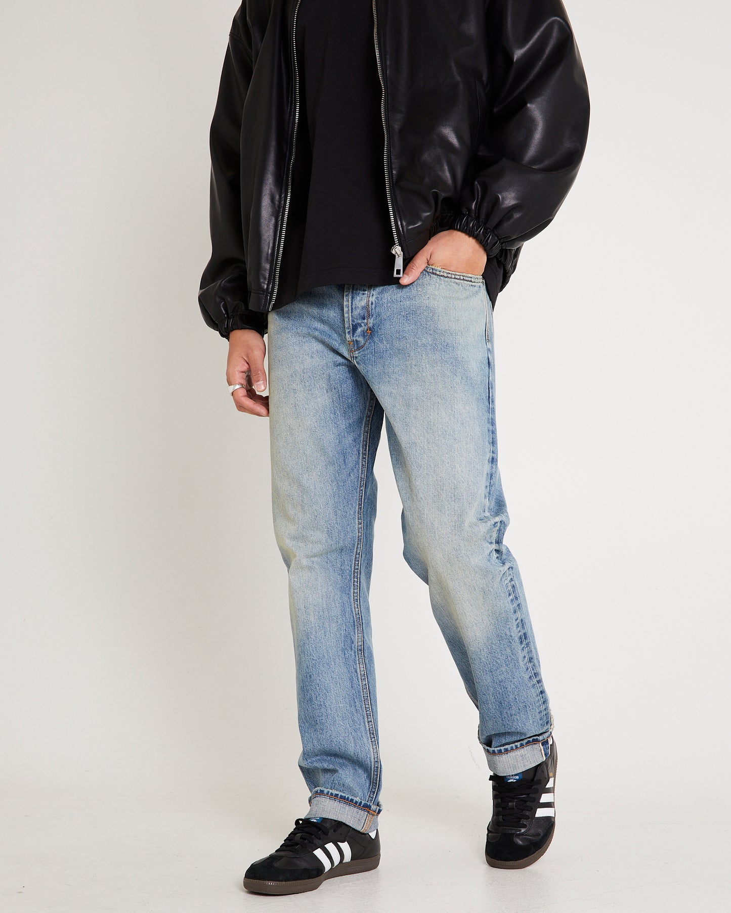 Ray Straight Denim Jeans Rodeo Selvedge