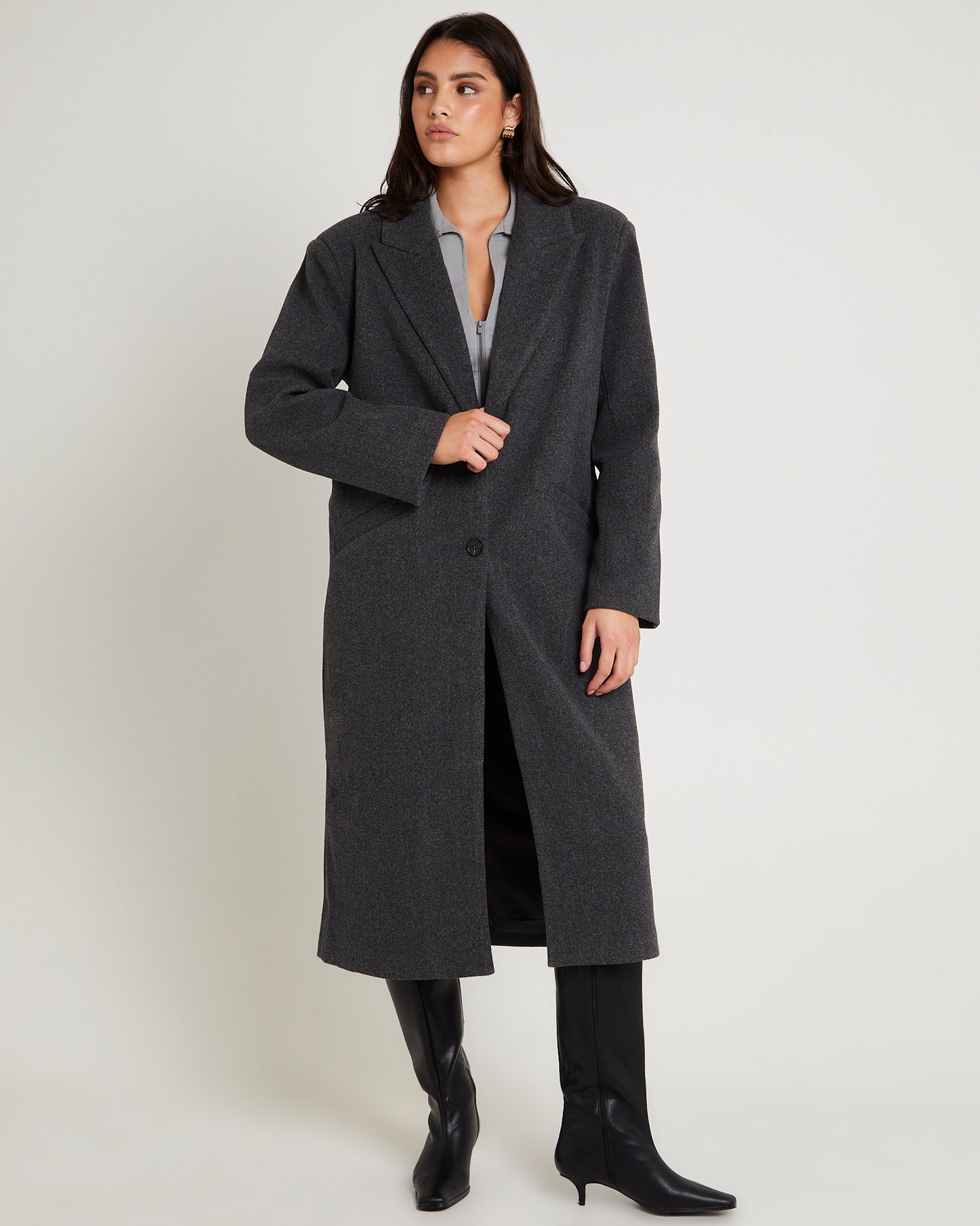 Hailey Melton Oversized Coat