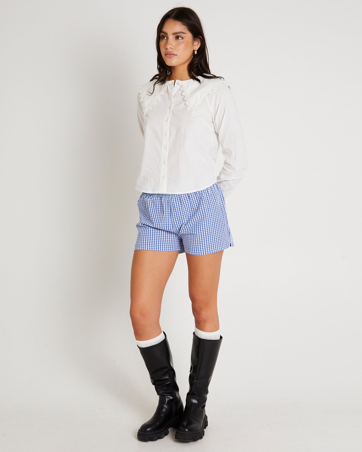 BDG Long Sleeve Collar Blouse