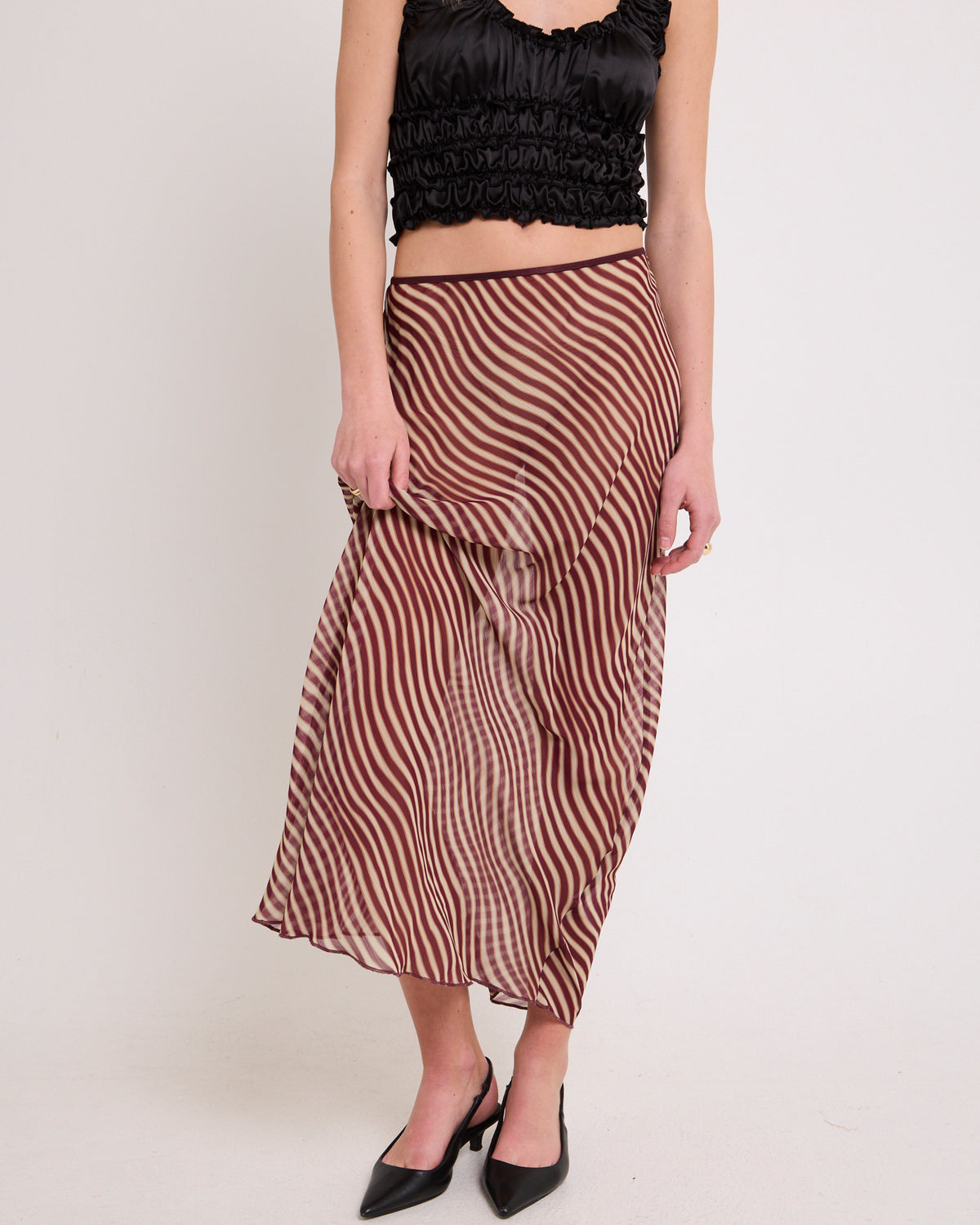 Celly Sheer Maxi Skirt